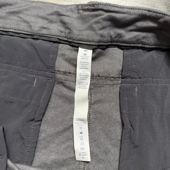 Lululemon Men's The Works Short *Quick Oxford 11" - Grey - Picture 6 of 8